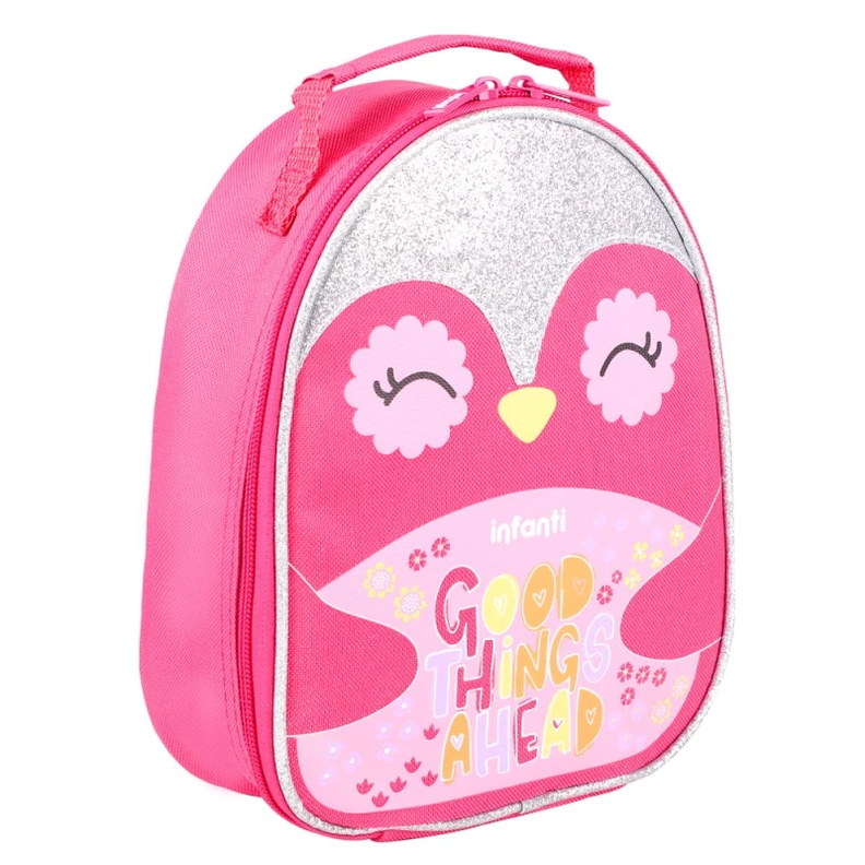 Lonchera Infanti Modelo Pingüino Bts23 Rosada-2