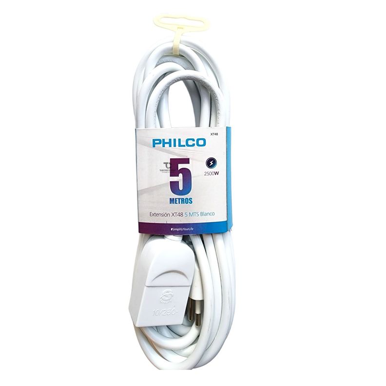 Alargador Extension Electrica 5 mts Philco-0