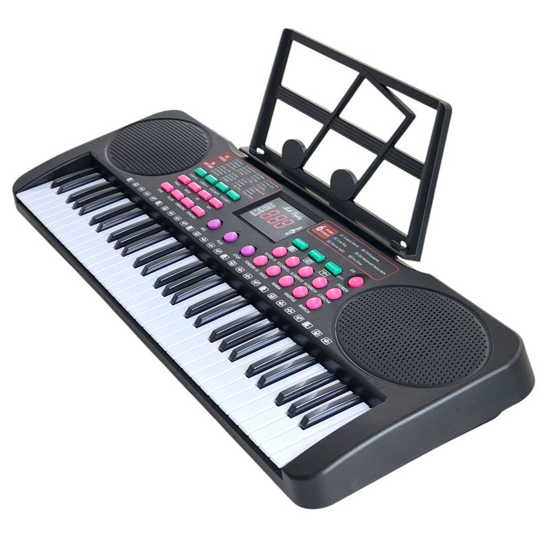 Piano Teclado Digital 61 Teclas + Micrófono 55036-4