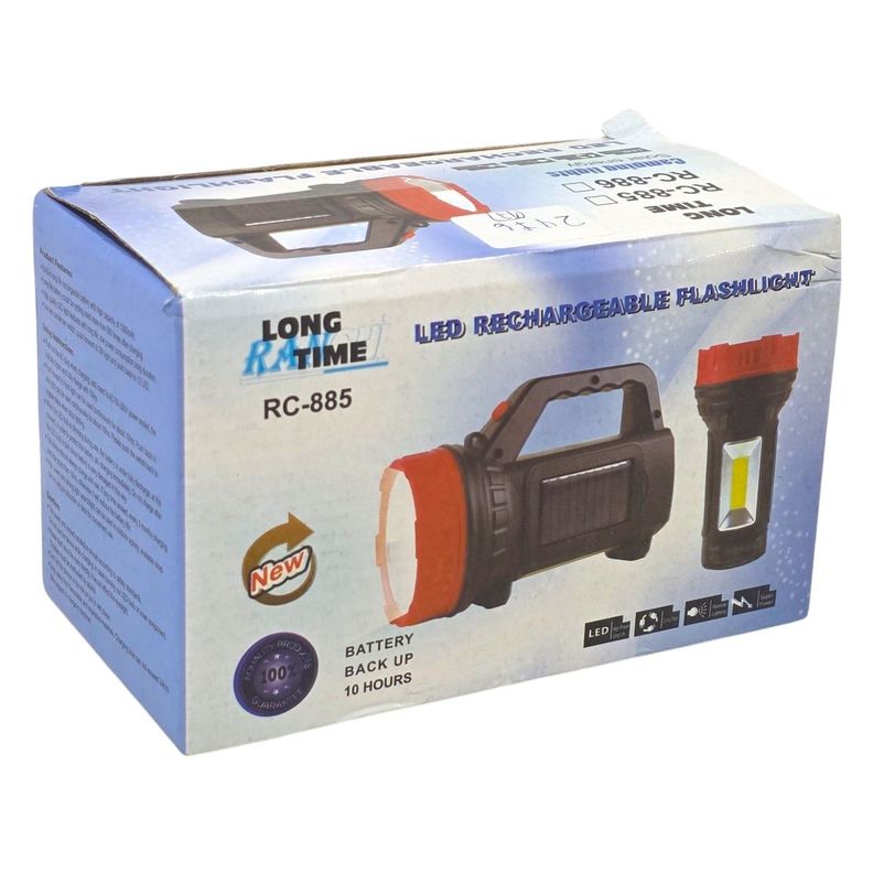 Linterna Recargable Solar 2 en 1 De Mano RC-886-7