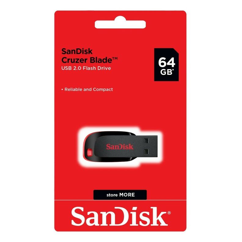 Pendrive 64GB SanDisk Cruzer Blade USB 2.0-2