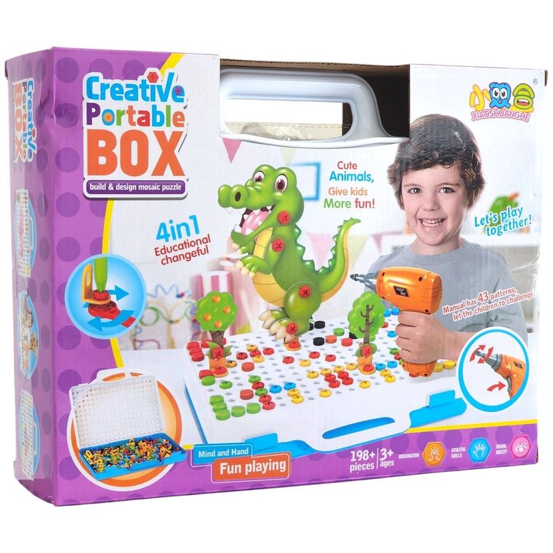 Juego Construcción Con Taladro Eléctrico Niños 55533-0