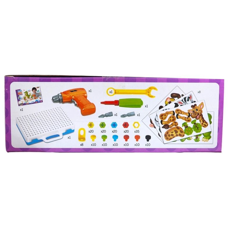 Juego Construcción Con Taladro Eléctrico Niños 55533-1