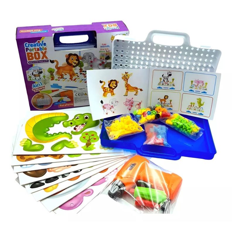 Juego Construcción Con Taladro Eléctrico Niños 55533-7
