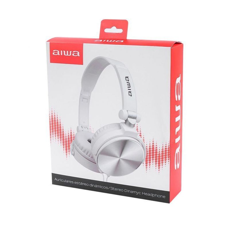 Audifono On-Ear Aiwa AWX107 Blanco-3