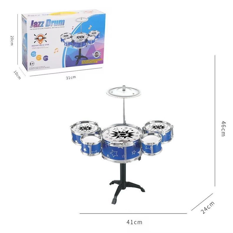 Mini Batería Musical de Juguete 7 Piezas Para Niños-1