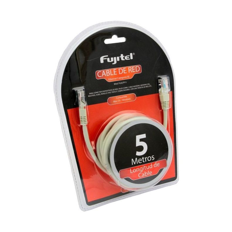 Cable de Red 5 Metros Upt Cat 5e Fujitel-1