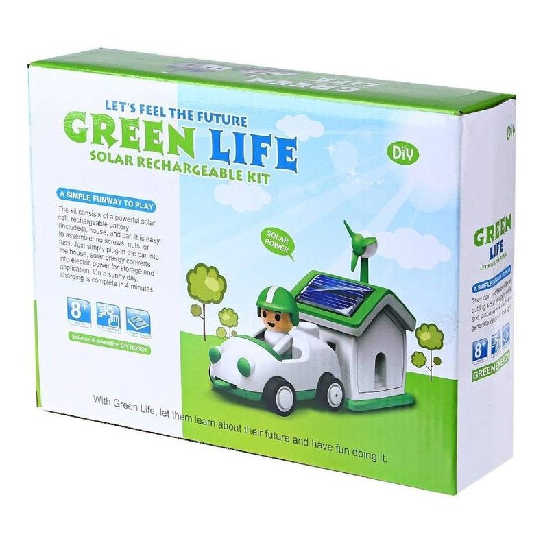 Juguete Solar Vida Verde Científico Auto y Casa-4