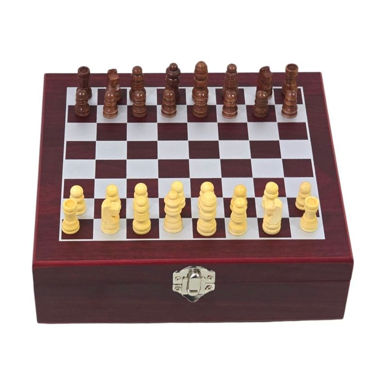 Set Juego de Ajedrez Con Petaca 8oz y Accesorios-1
