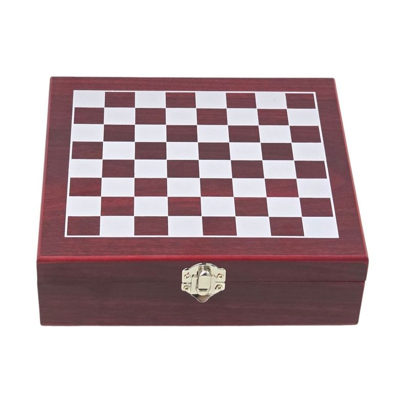 Set Juego de Ajedrez Con Petaca 8oz y Accesorios-3