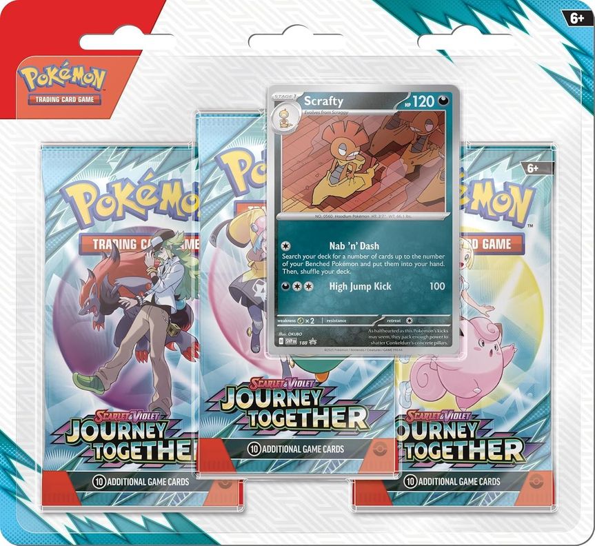 Pokemon - Journey Together - 3-Pack Blister - Español-0