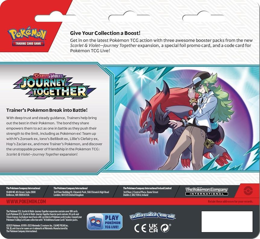 Pokemon - Journey Together - 3-Pack Blister - Español-1
