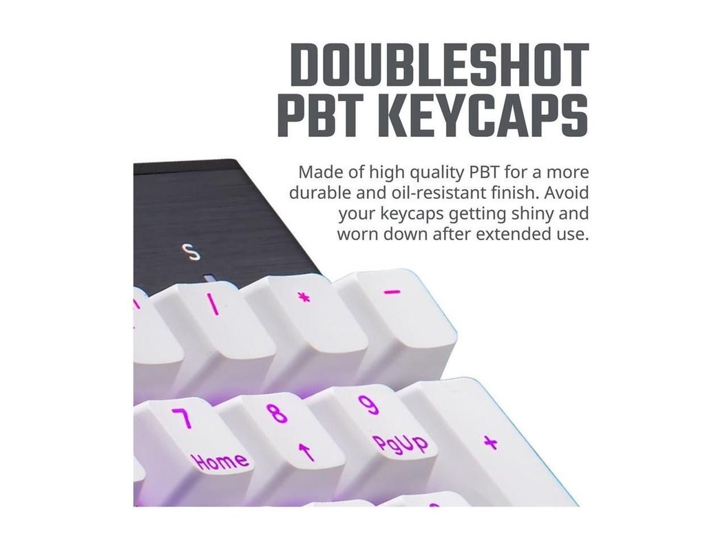 Keycap PBT Doubleshot Backlit Upgrade Set WHITE-1