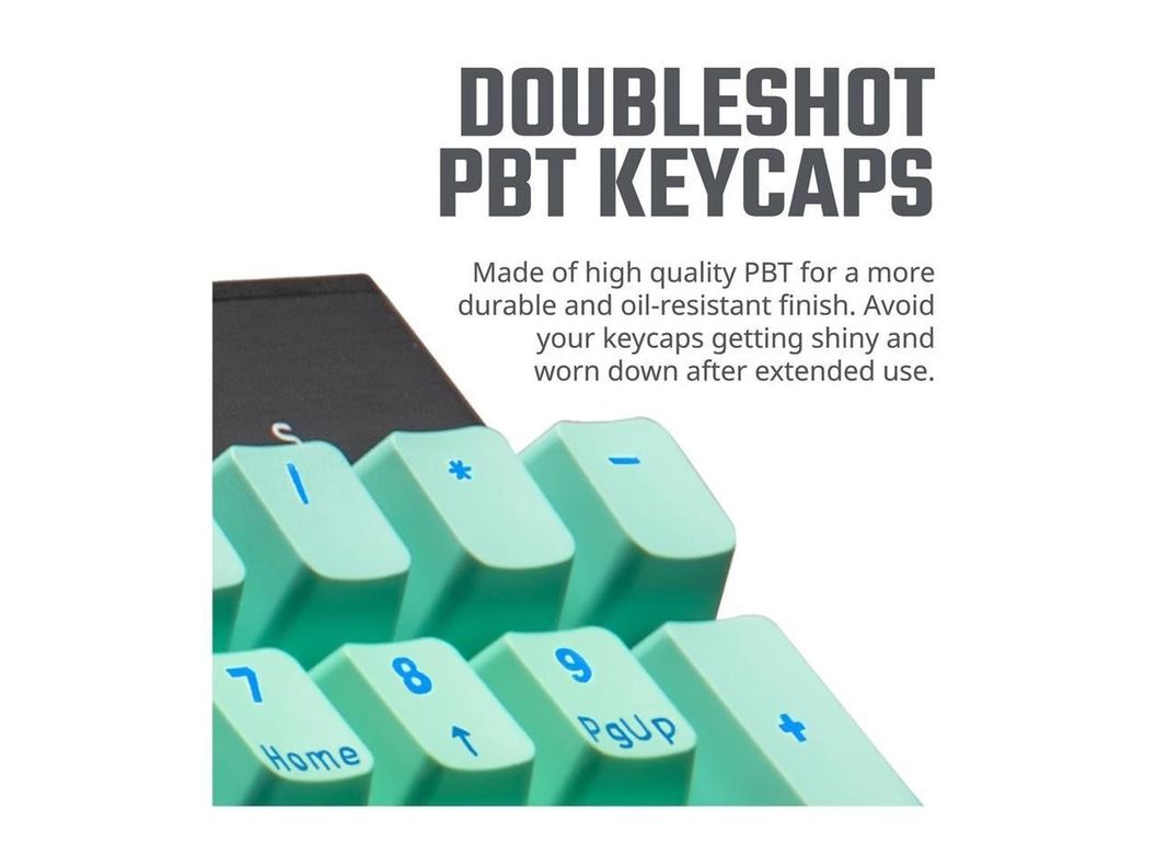 Keycap PBT Doubleshot Backlit Upgrade Set Mint Green-1