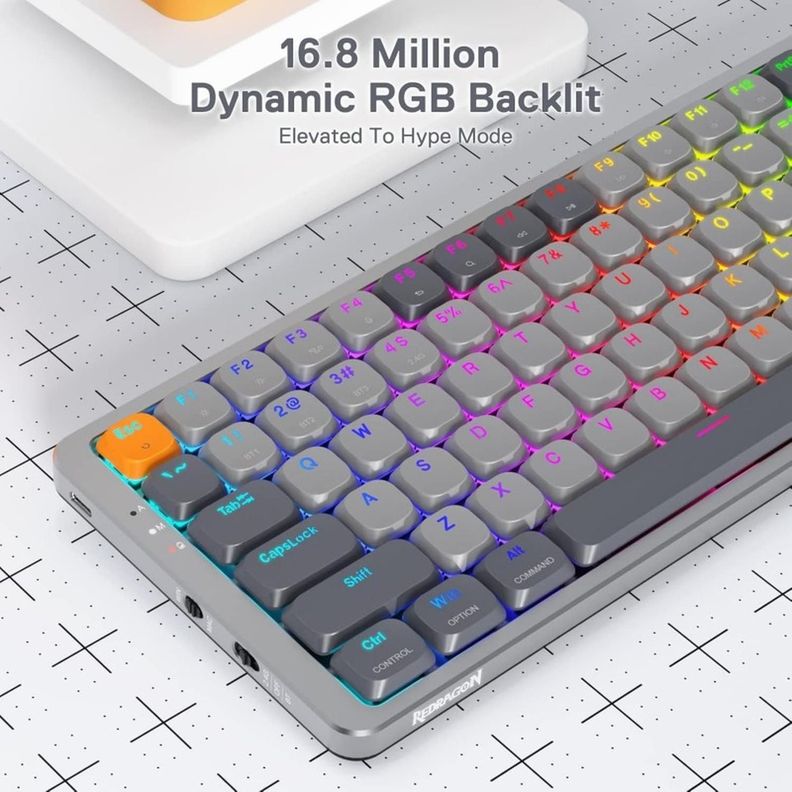 Teclado K652 mecánico RGB inalámbrico 75%-2