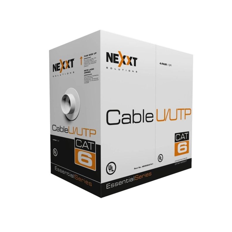 Cable UTP Cat6 Nexxt Essential 102m Gris