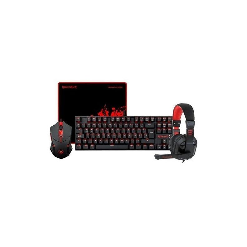 COMBO 4 EN 1 REDRAGON K552-BB-2 SP TECLADO-MOUSE-P-0