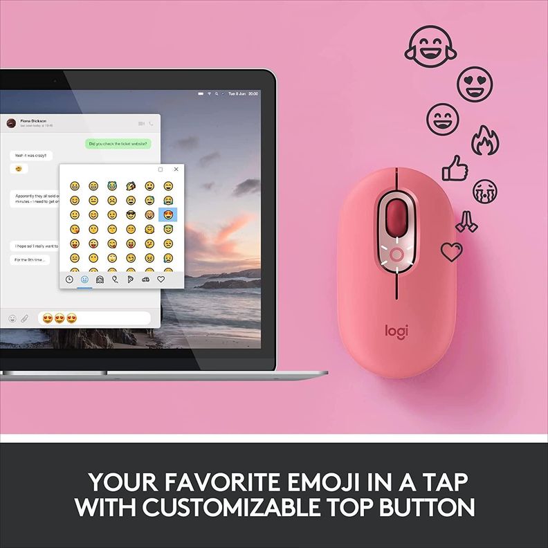 Logitech Raton POP ROSA-2