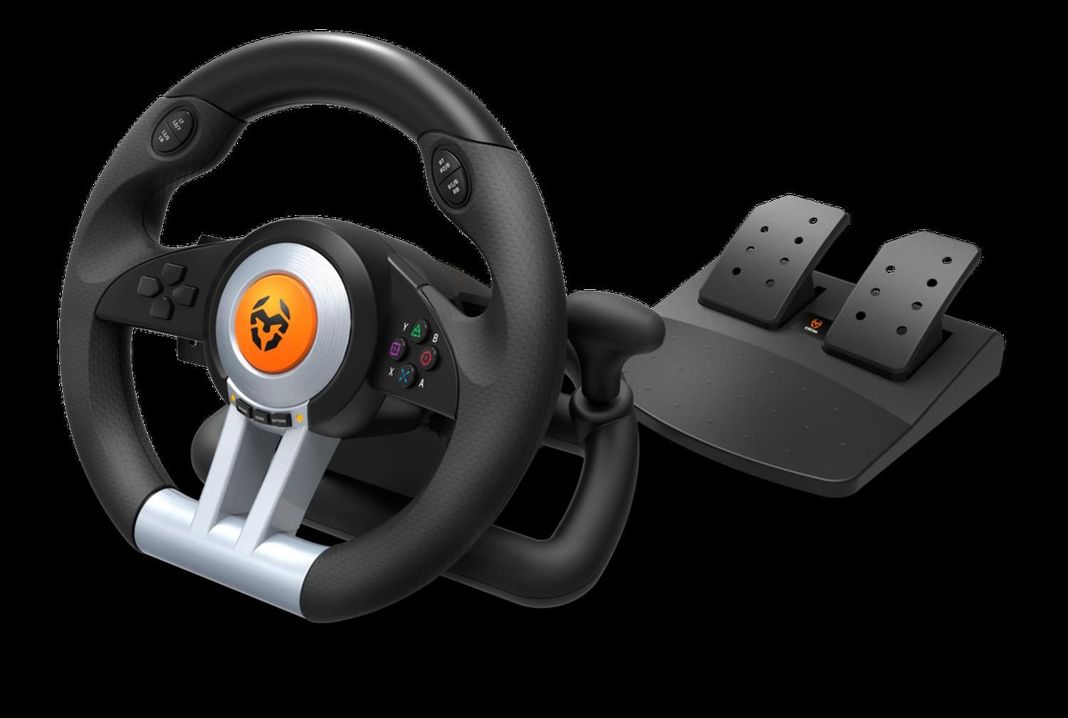 VOLANTE KROM K-WHEEL MULTI-PLATFORM GAMING Negro