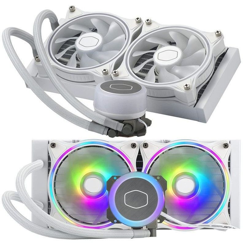 Cooler Master MasterLiquid ML240 Illusion White ARGB Close-Loop AIO CPU Enfriador líquido-2