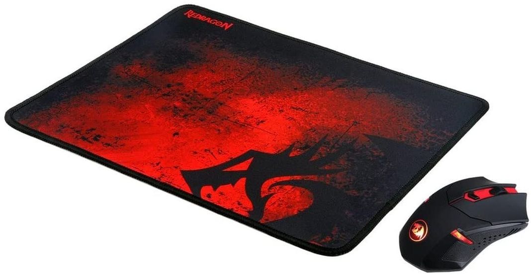 COMBO MOUSE INALAMABRICO + PAD MOUSE M601WL-BA REDRAGON-1