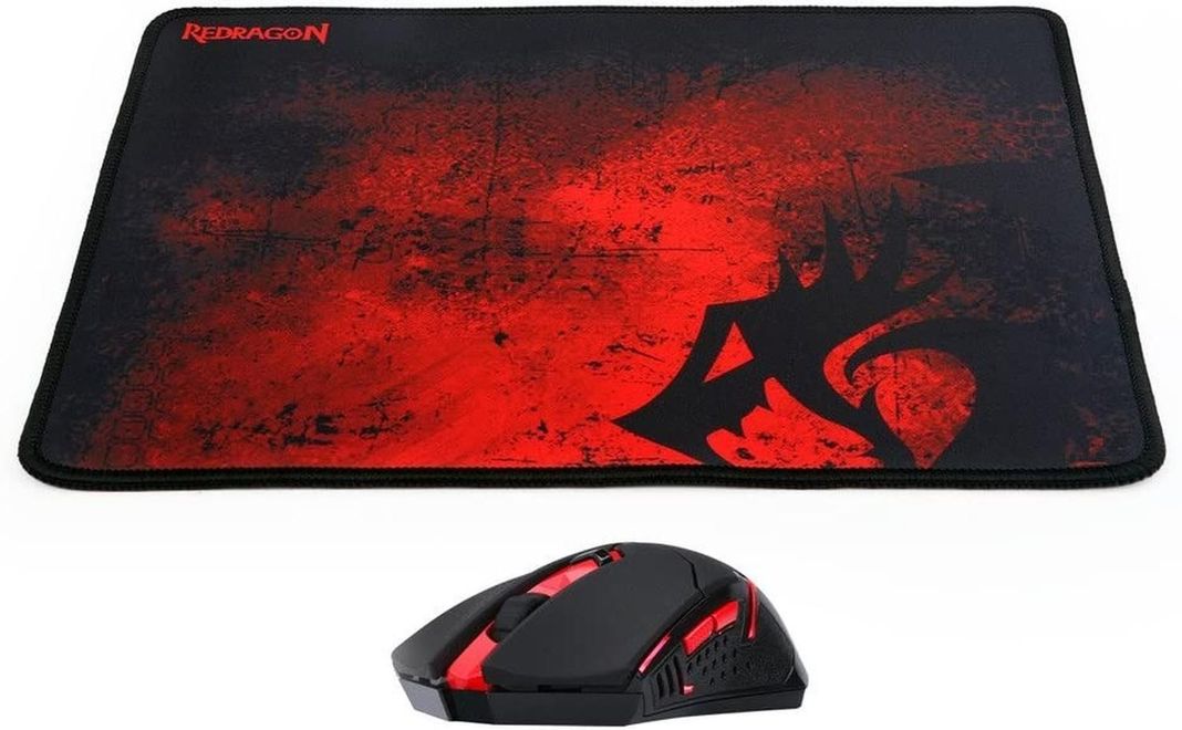COMBO MOUSE INALAMABRICO + PAD MOUSE M601WL-BA REDRAGON-2