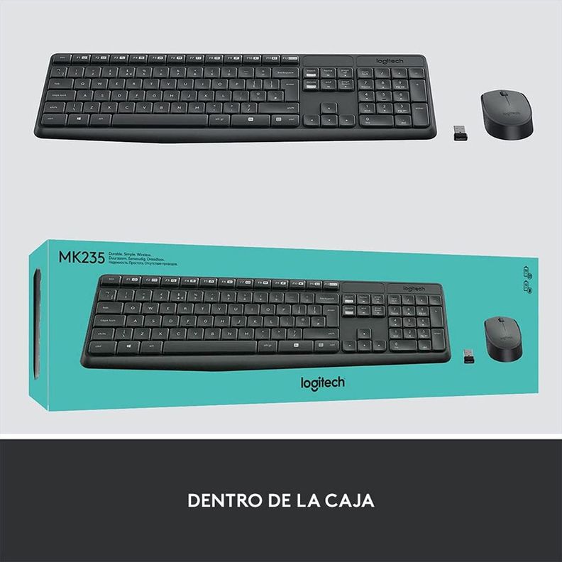 Logitech MK235 Teclado y Mouse Inalámbricos-3