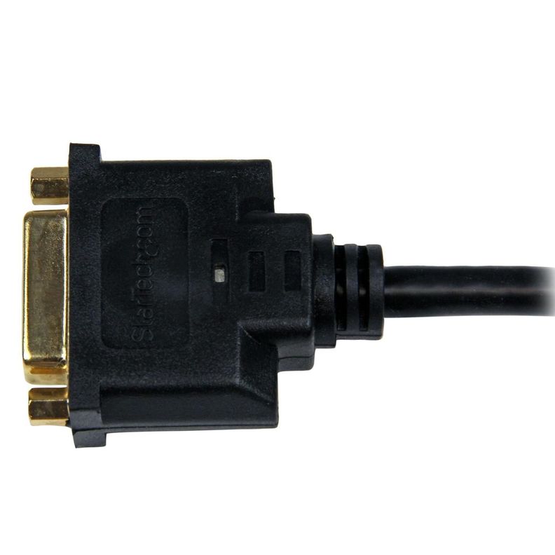 Adaptador de 20cm HDMI a DVI - DVI-D Hembra - HDMI Macho - Cable Conversor de Vi­deo - Negro-1