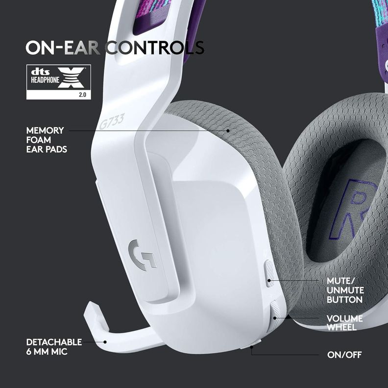 Auriculares G733 Lightspeed White - inalámbricos-1