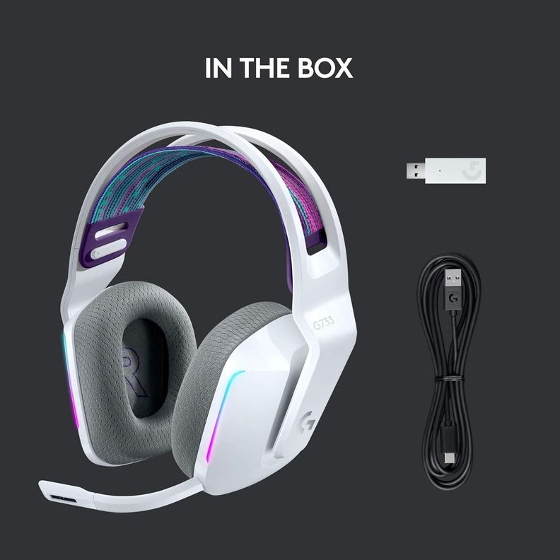Auriculares G733 Lightspeed White - inalámbricos-2