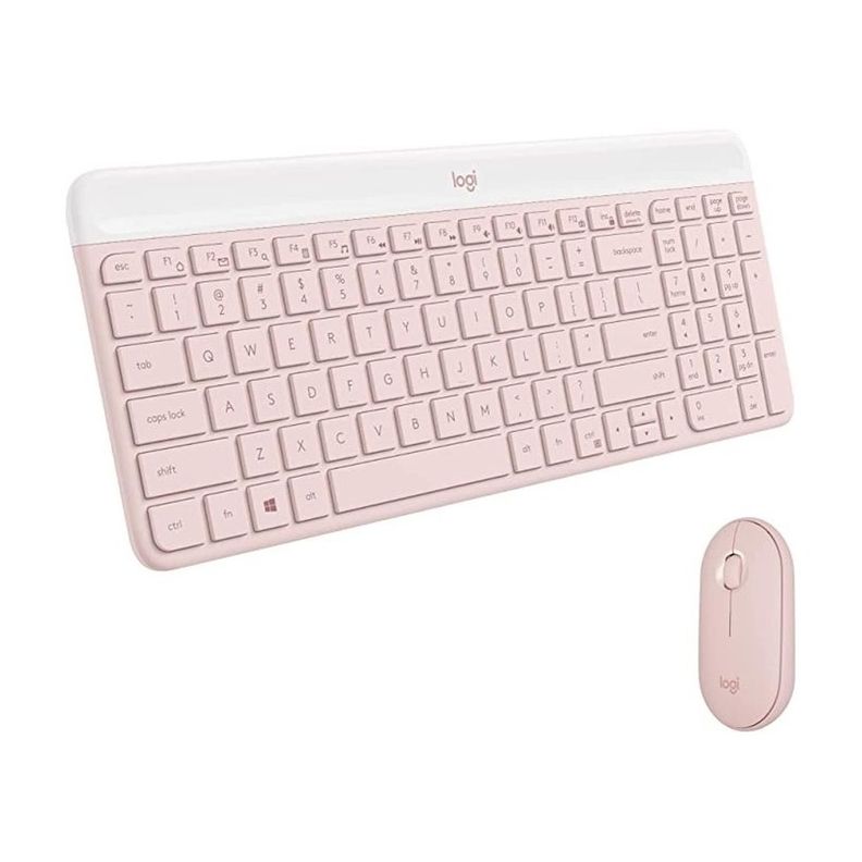 Combo MK470 Teclado y Ratón Inalámbrico ROSA-0