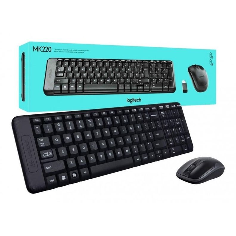 Logitech MK220 Combo Teclado y Ratón Inalámbrico-0