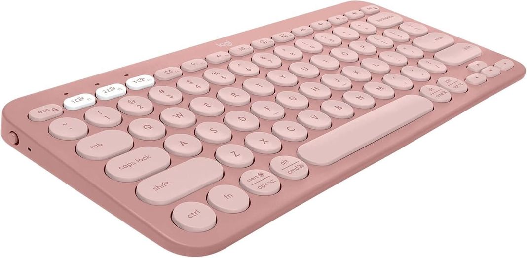 Logitech Pebble Keys 2 K380s Bluetooth ROSA-0