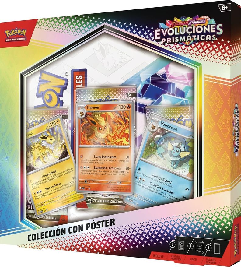 Pokémon Prismatic Evolutions Colección Póster Eevee-1
