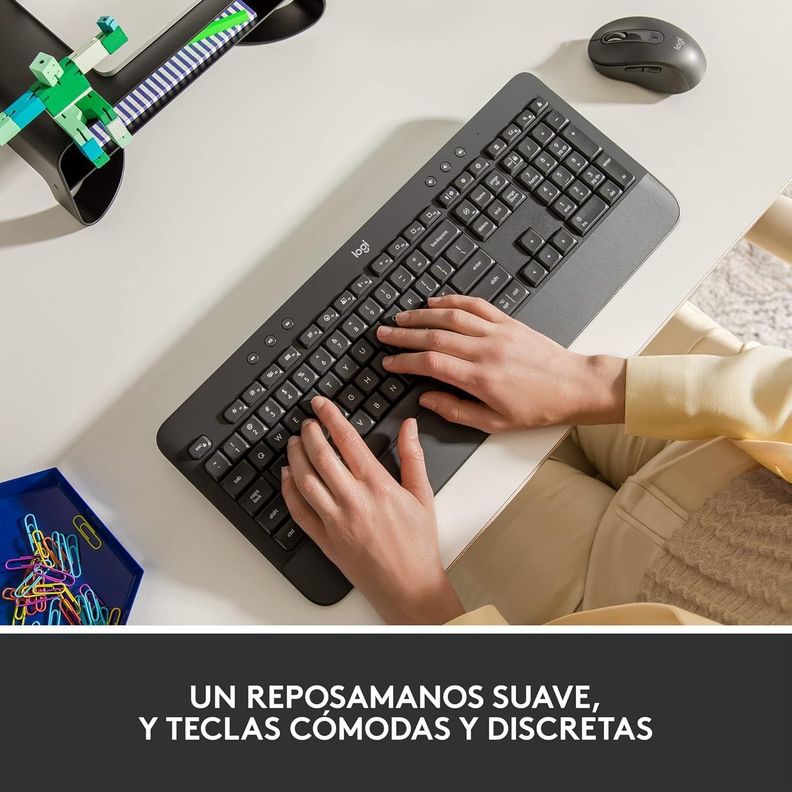 Teclado Signature K650 Comfort inalámbrico NEGRO-1