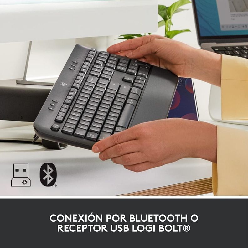 Teclado Signature K650 Comfort inalámbrico NEGRO-3