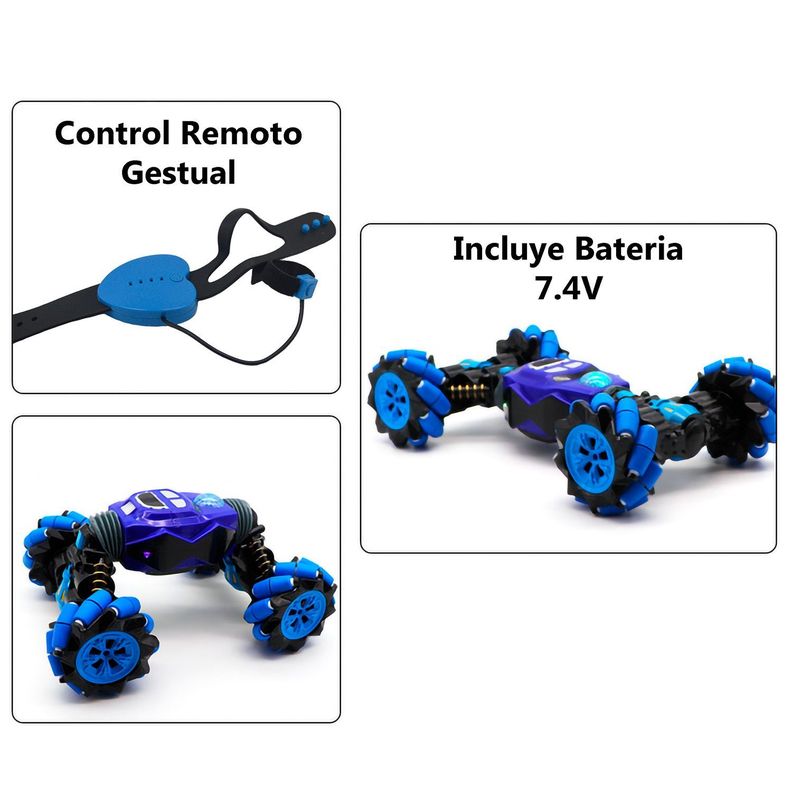 Auto RC Control Remoto Gestual Deformable Twist Rojo-2