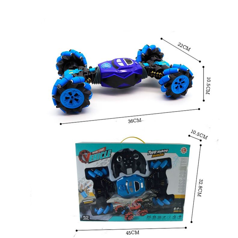 Auto RC Control Remoto Gestual Deformable Twist Rojo-4