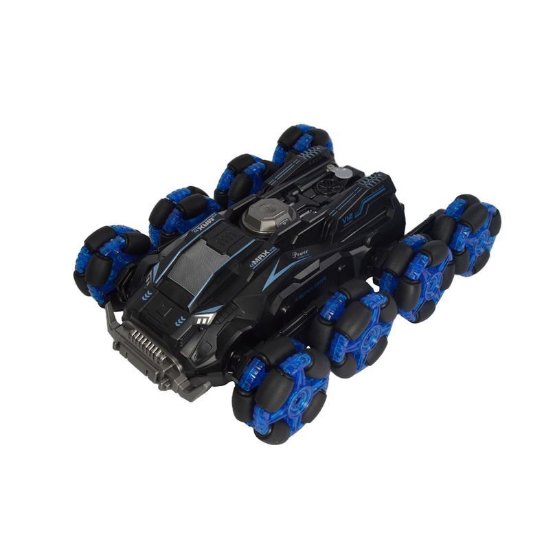 Auto RC control remoto gestual 8 ruedas transformable Azul-0