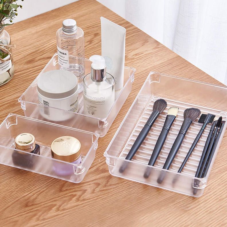 Set Organizadores Cajón Escritorio Apilables Maquillaje-3