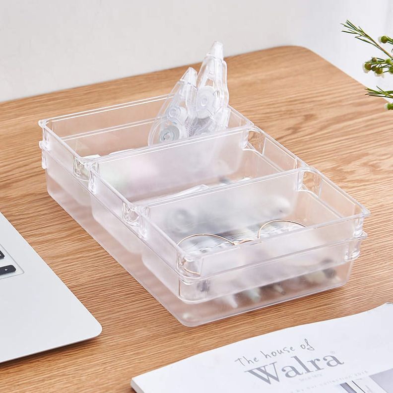 Set Organizadores Cajón Escritorio Apilables Maquillaje-5