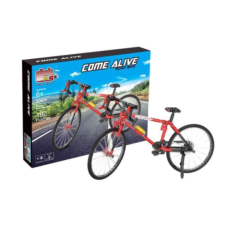 Bicicleta a Escala Armable Color Rojo - 192 pcs-3