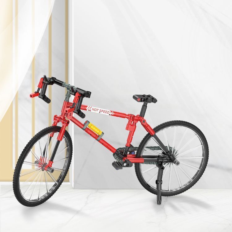 Bicicleta a Escala Armable Color Rojo - 192 pcs-1