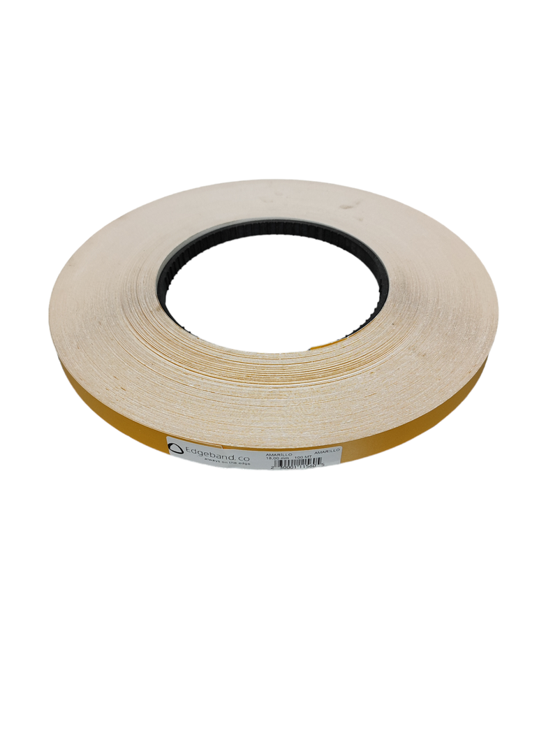 Tapacanto Encolado Rollo 100 Mt 18mm Amarillo-0