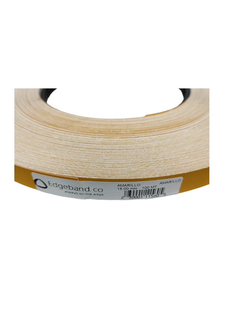Tapacanto Encolado Rollo 100 Mt 18mm Amarillo-1