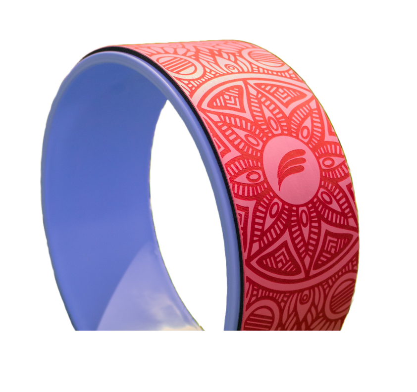 Rueda Aro De Apoyo Yoga 33 cm Color Rosado-1