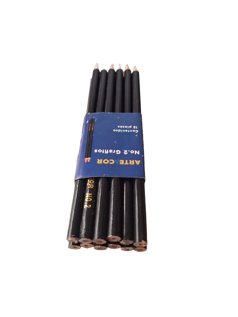 Lapiz Grafito Nro 2b Artecor Pack 3 Unidades-2