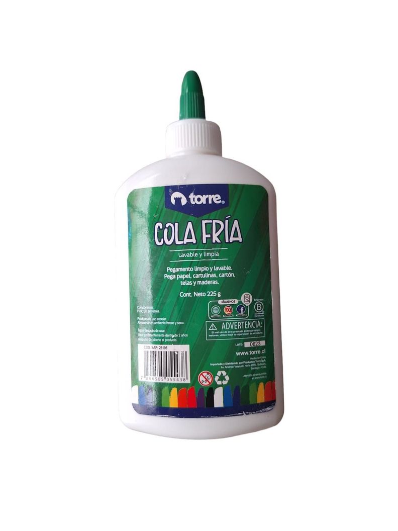 Cola Fría 225 Grs. Lavable Torre-2