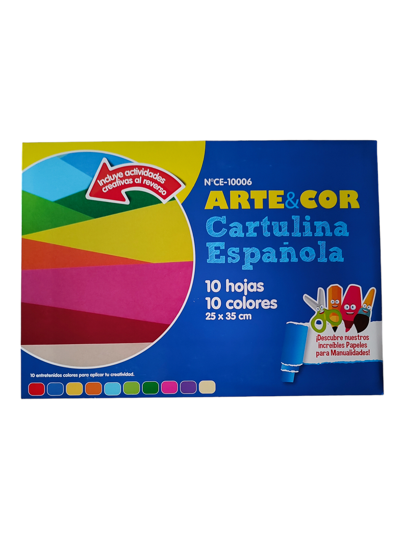 Sobre Cartulina Española 10 Hojas 25x35 Cm-0