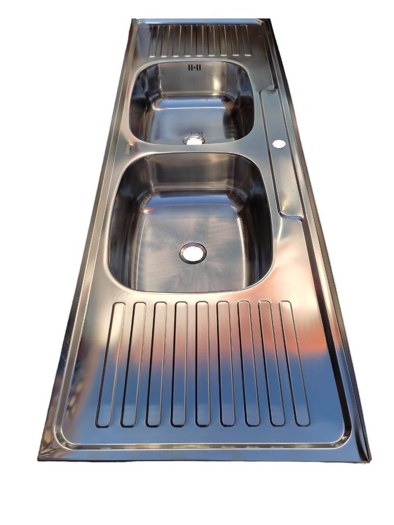 Acero Lavaplatos Sobreponer 150cm Kit Sif/Des 2Sec Caja 5 Unidades-1
